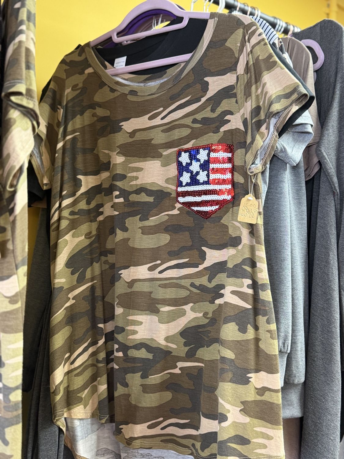 Camo flag tshirt