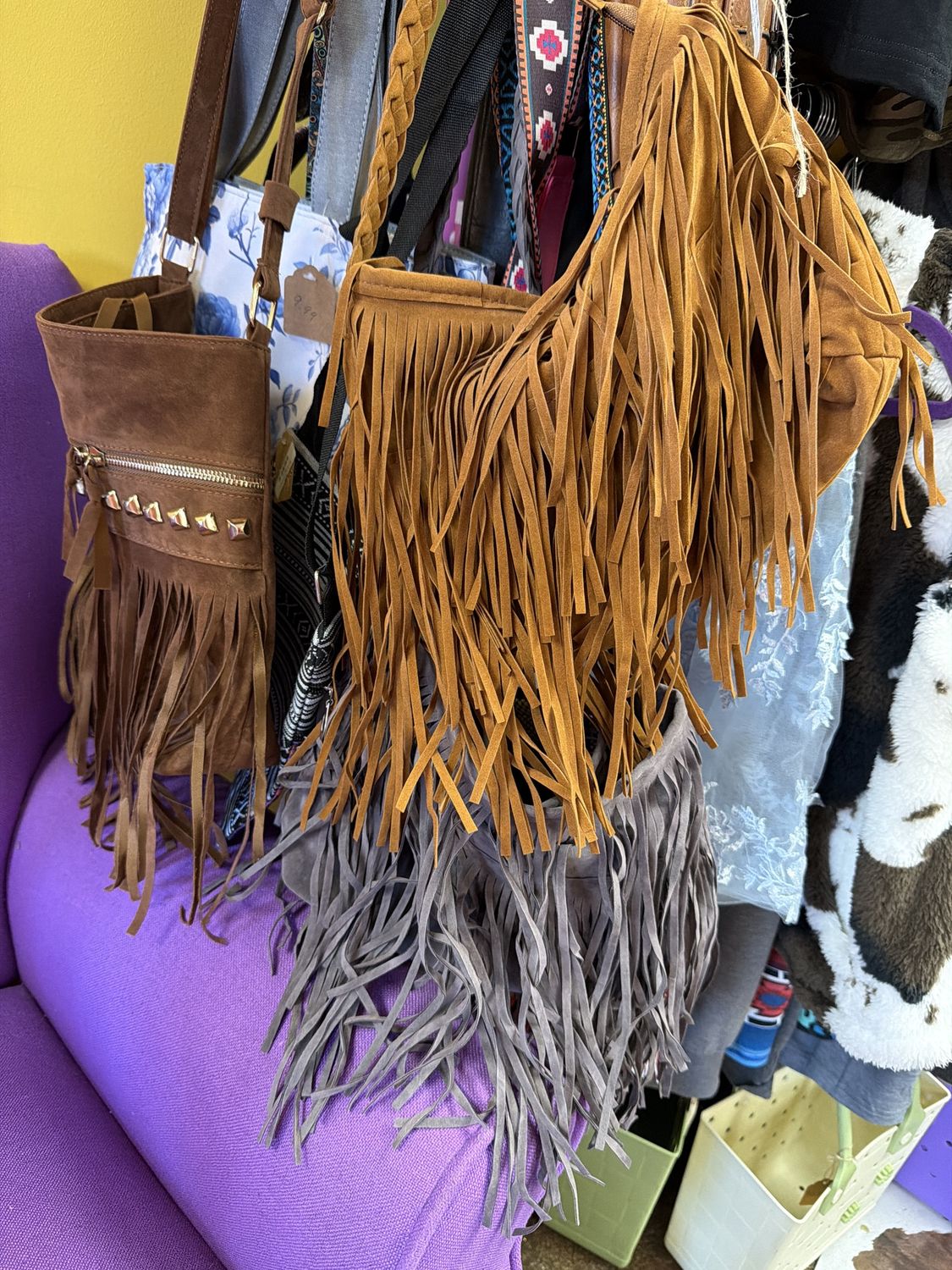 Fringe purse