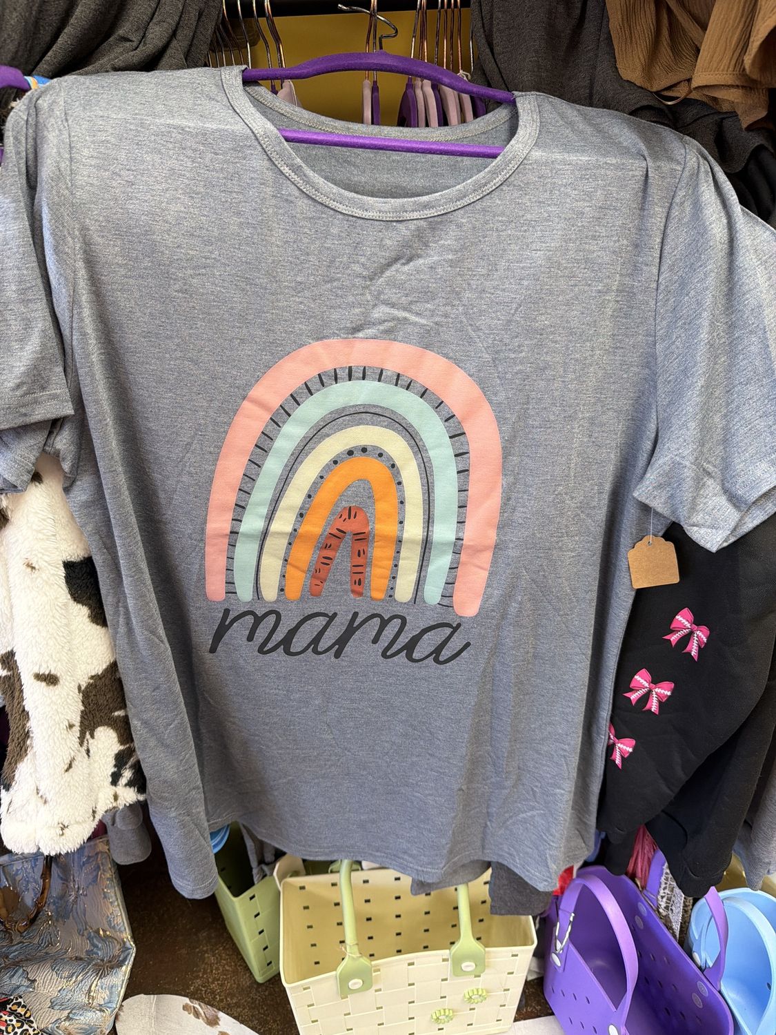 Dark gray mama tshirt