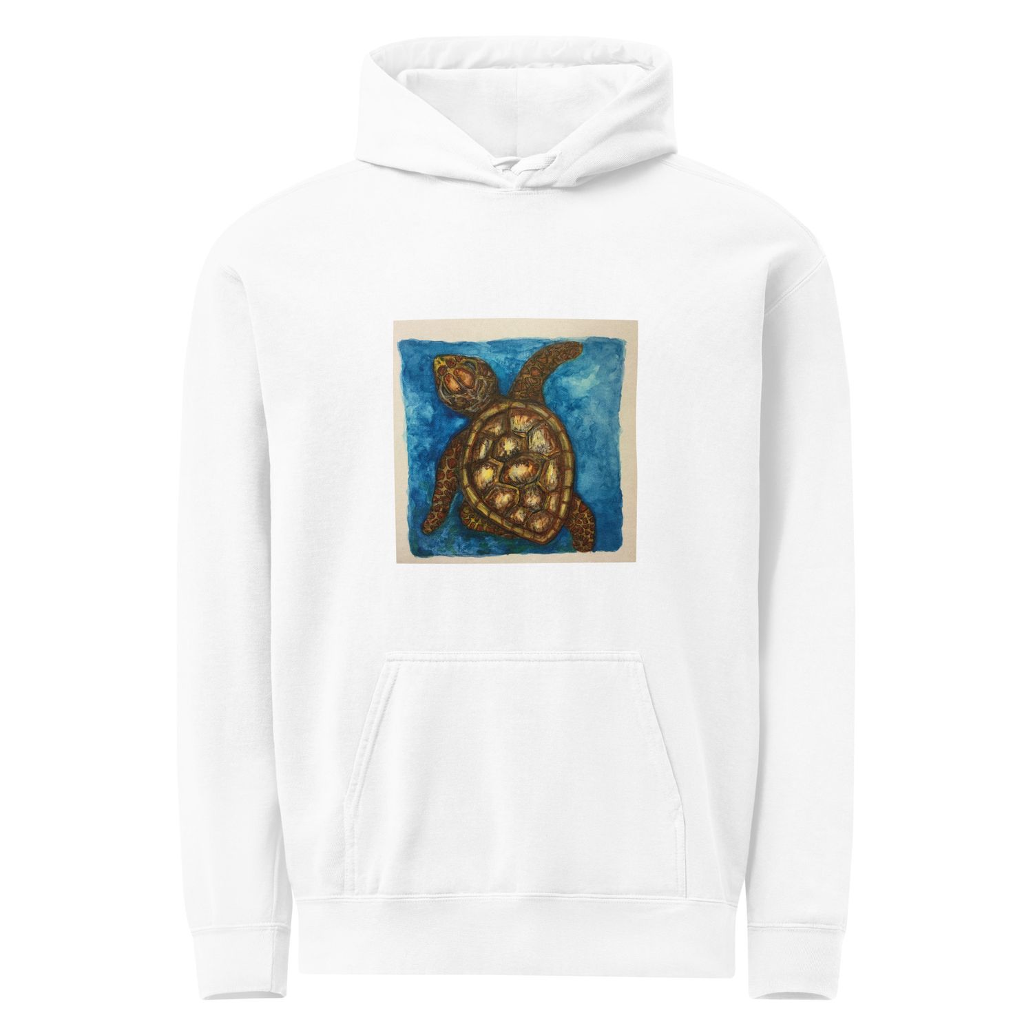 Unisex garment-dyed hoodie