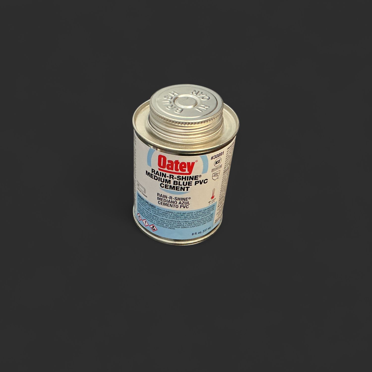 ..Medium Blue PVC Cement 8 oz