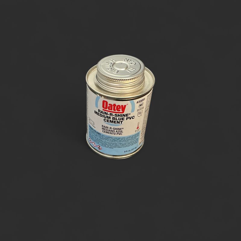 ..Medium Blue PVC Cement 8 oz
