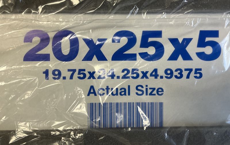 25x25x5 Filter -single