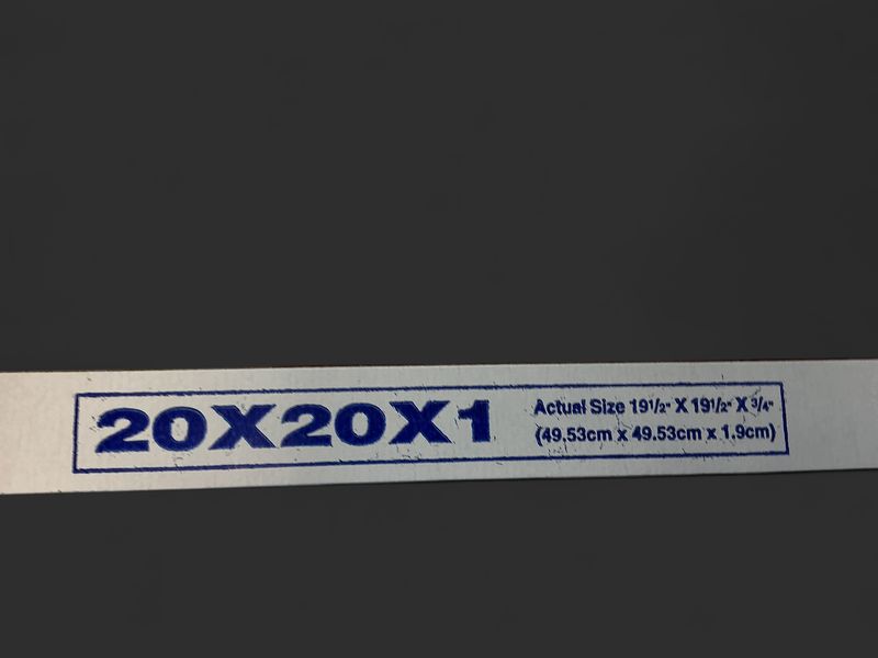 20x20 Pleated Filter -single