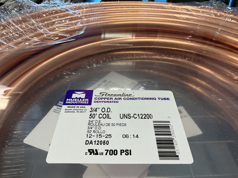 3/4 copper roll