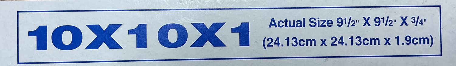 10 x 10 x 1