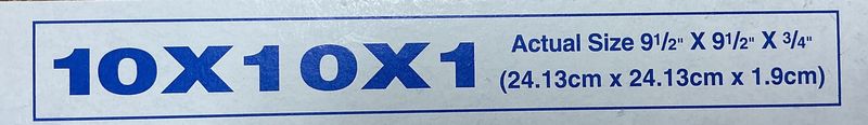 10 x 10 x 1