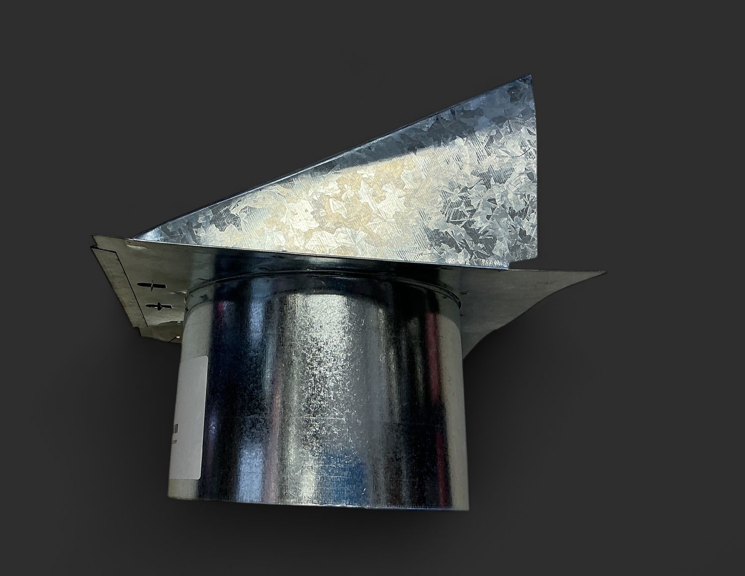 6" side wall vent with damper and screen