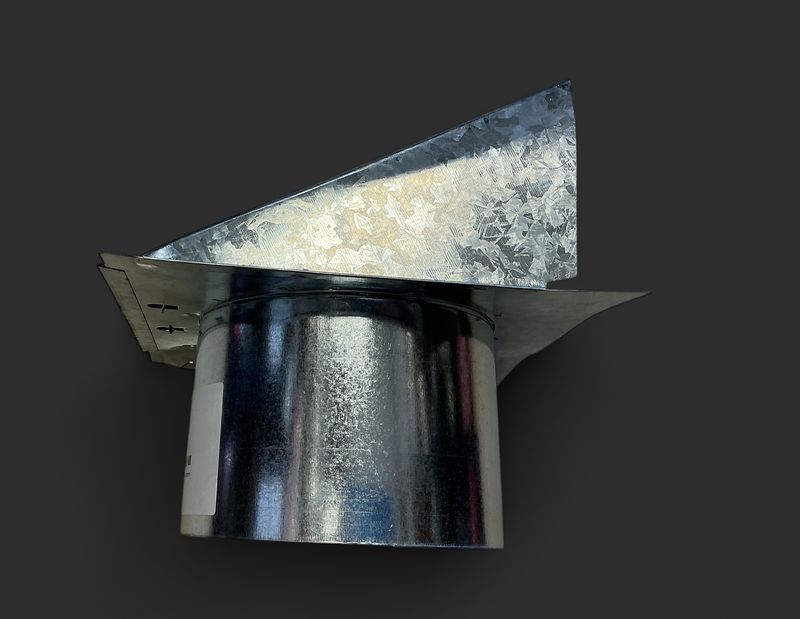 6" side wall vent with damper and  screen