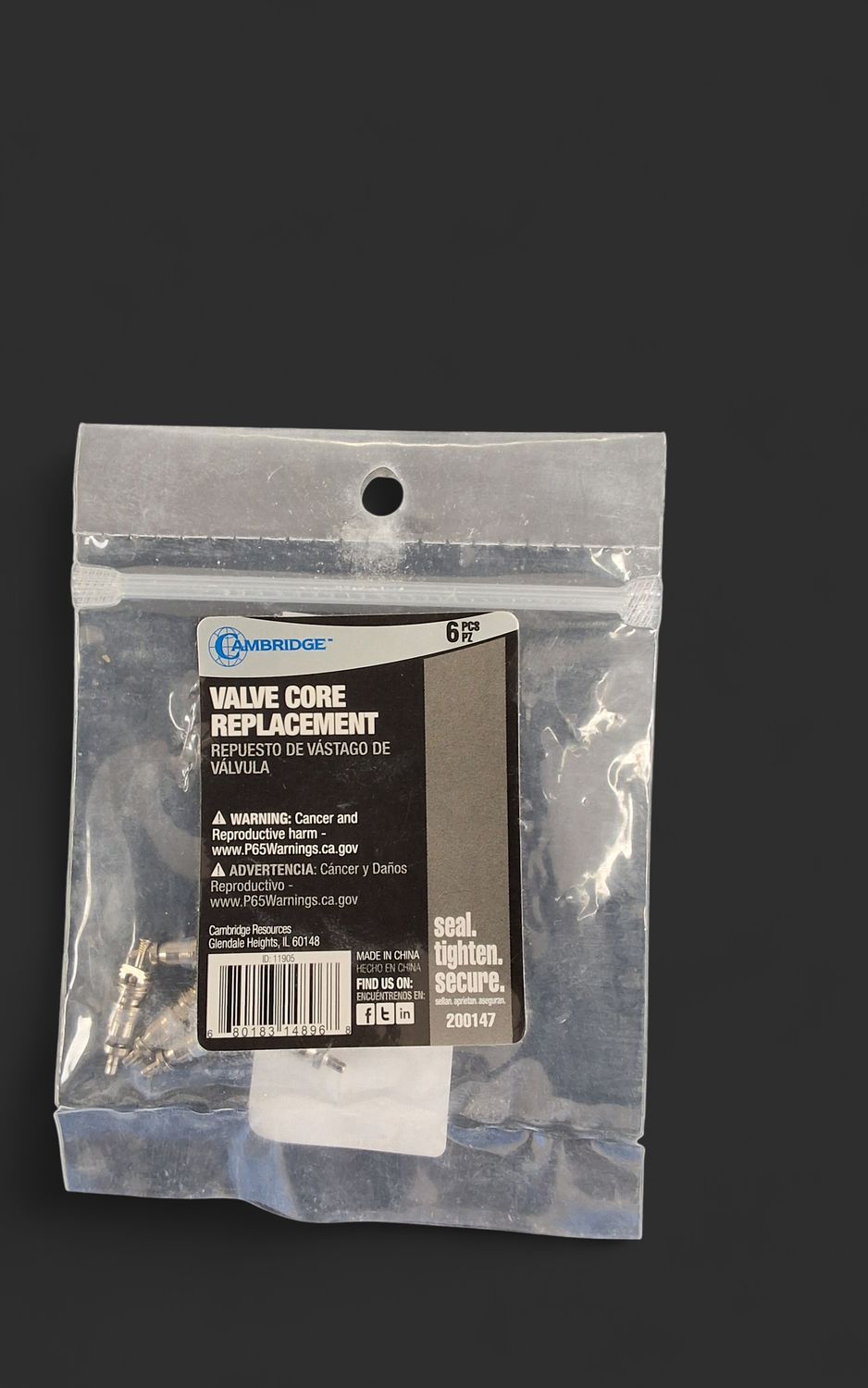 Valve core replacement -6pk