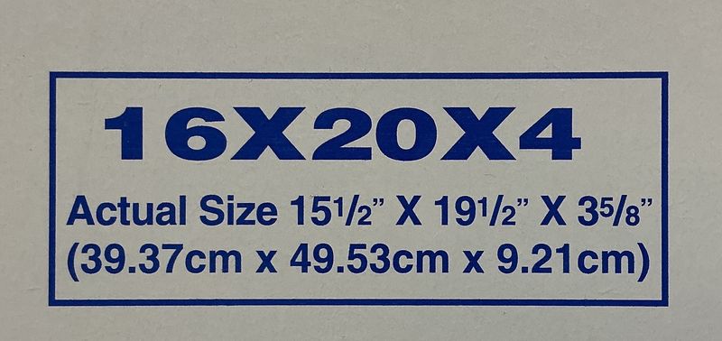 16x20x4 Pleated Filter