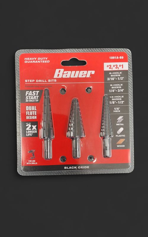 Drill bit set Bauer 3 pc