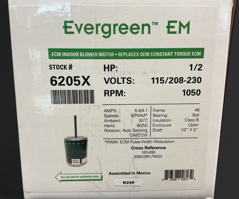 1/2 HP X-13 Evergreen Motor