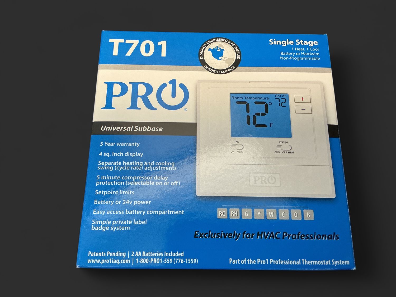T701 Thermostat Dig NP