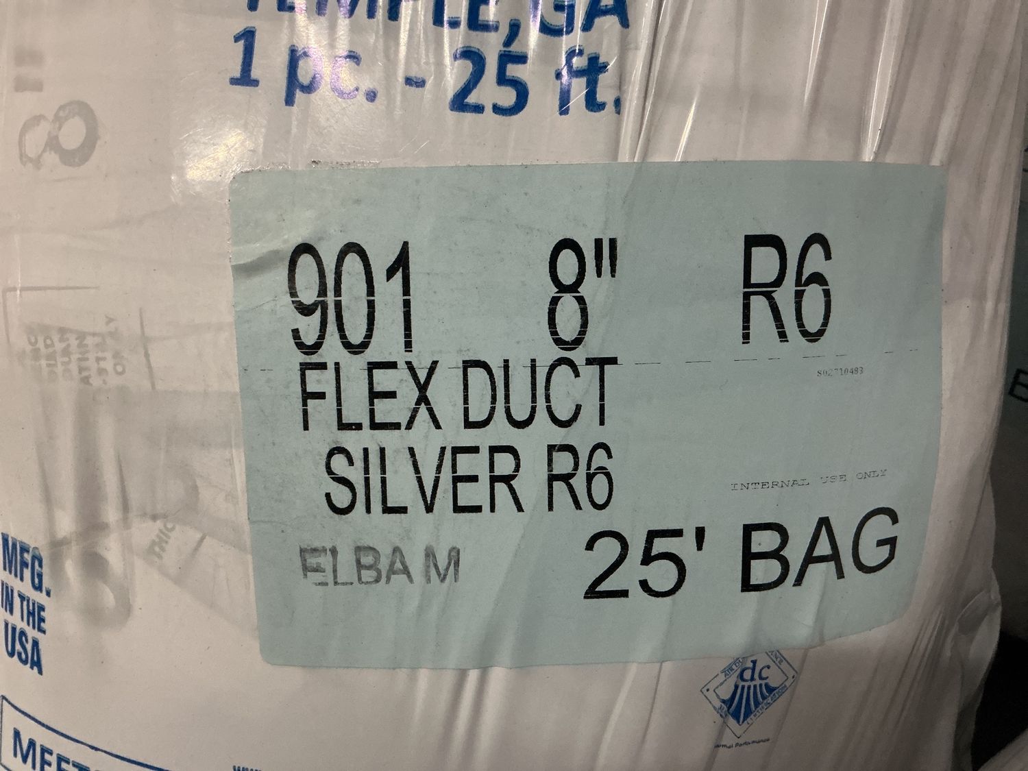 8" R-6 Silver Flex