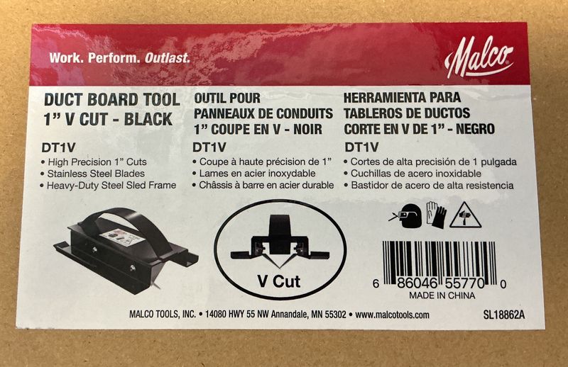 1" duct board cut tool (cut-off)