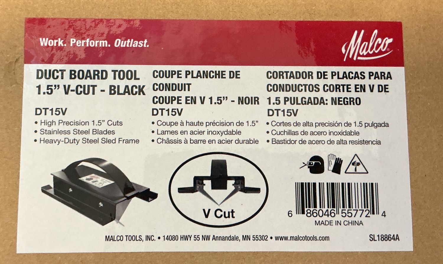 1 1/2" Duct board cut tool