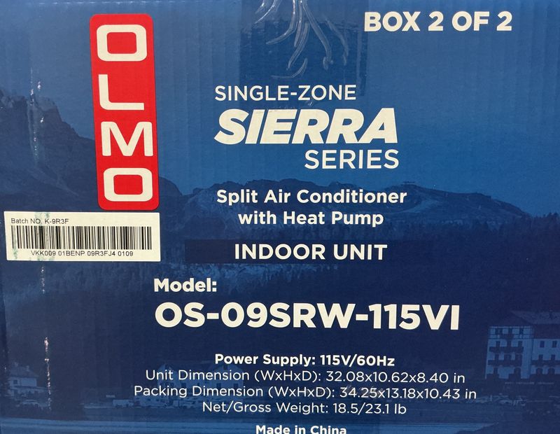 9k Indoor Olmo Sierra 115V