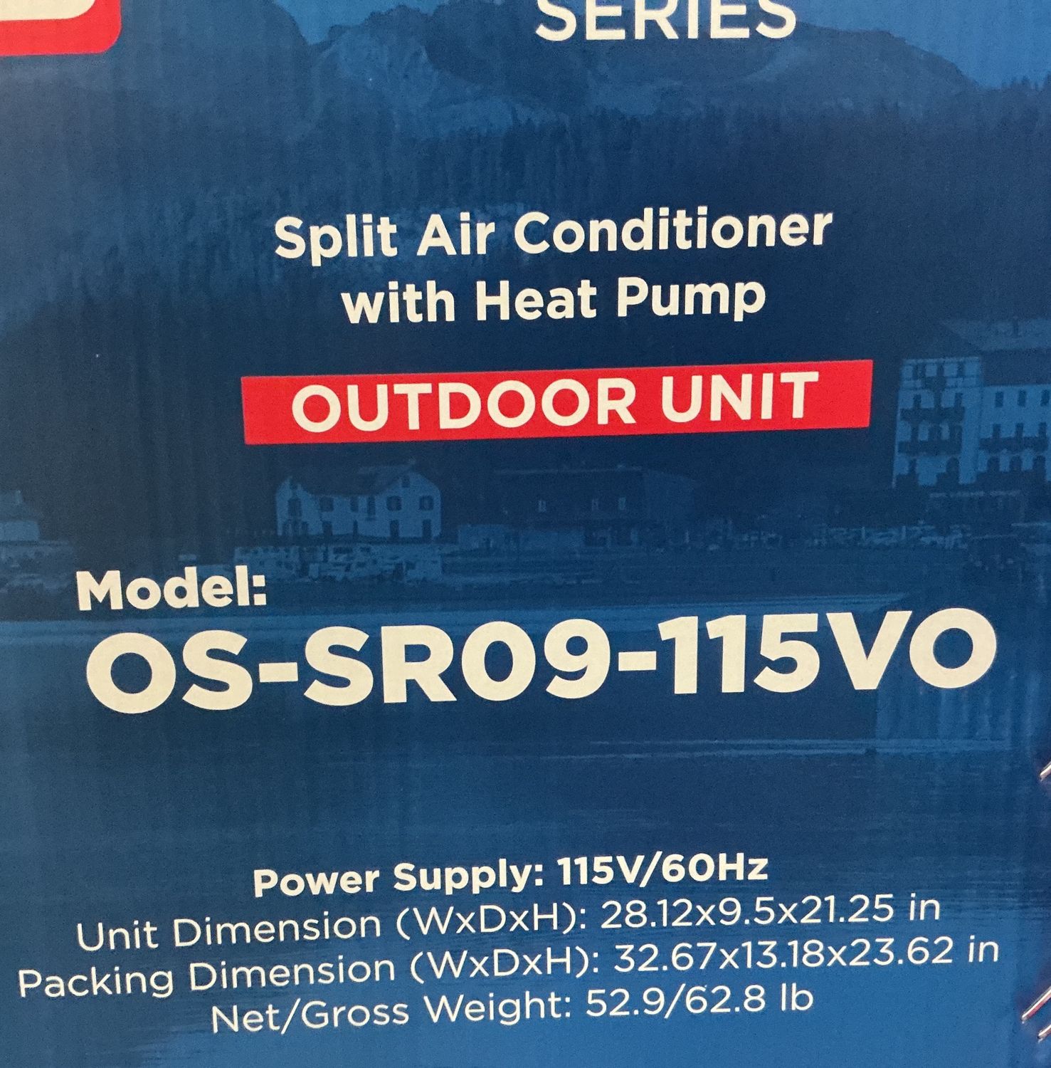 R32 9K Outdoor HP 115V Olmo Sierra Single-Zone