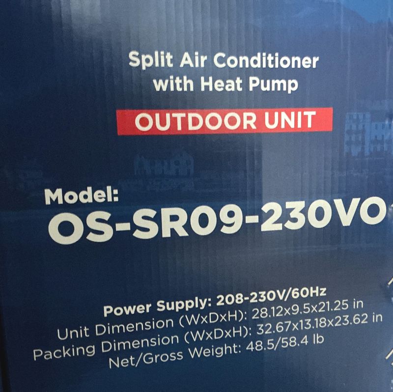 R32 9K Outdoor HP 230V Olmo Sierra Single-Zone