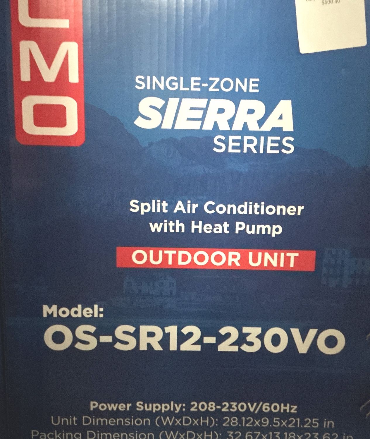 R32 12K Outdoor HP 230V Olmo Sierra Single �Zone