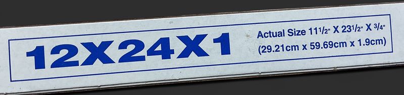 12X24X1 M10 PLTD FLTR