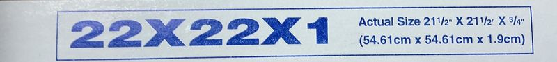 22x22x1 Pleated Filter