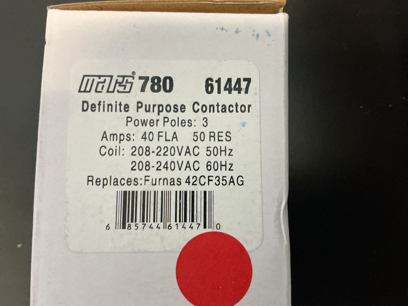 Mars 3 Pole Contactor 40A