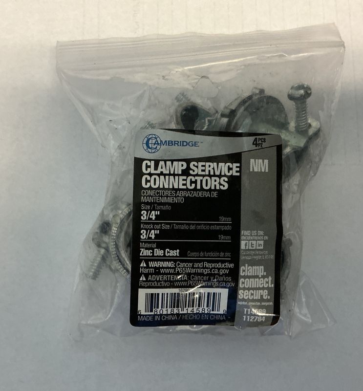 Romex Connectors 4PK