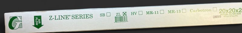 20x20x2 Pleated Filters