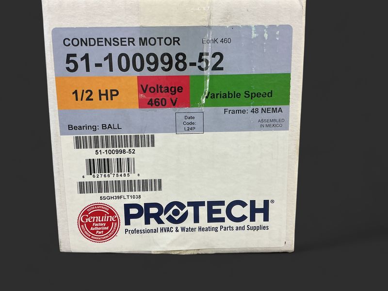 PROTECH 1/2HP 460V MOTOR