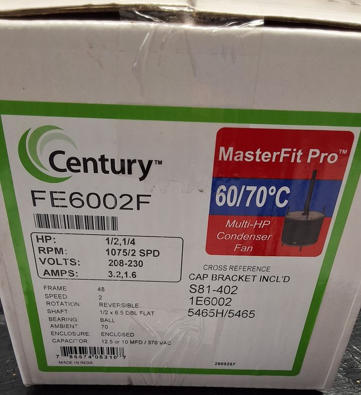 Century FE6002 1/2-1/4HP CONDENSOR
