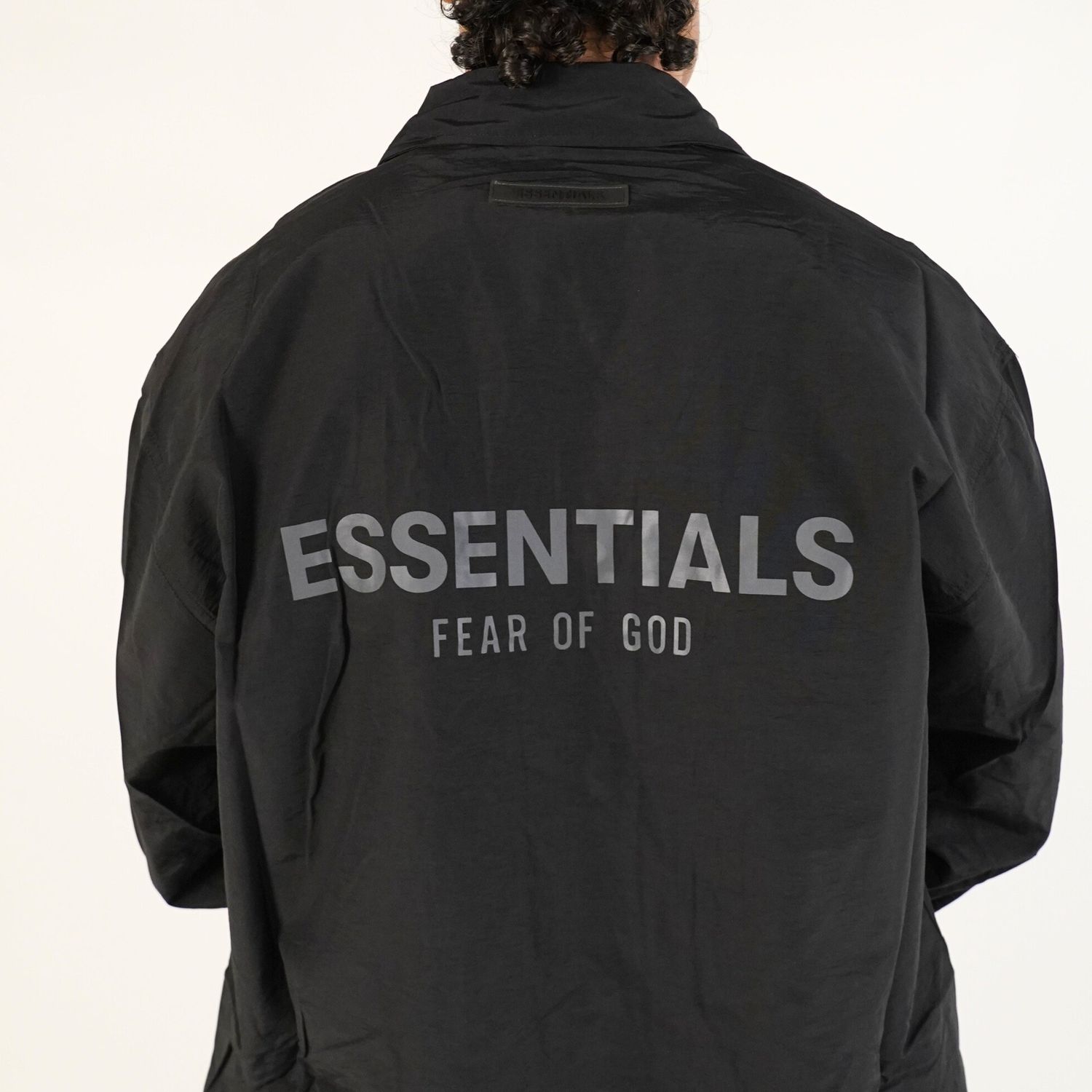 Fear of God Essentials FW20 Coach Jacket Black