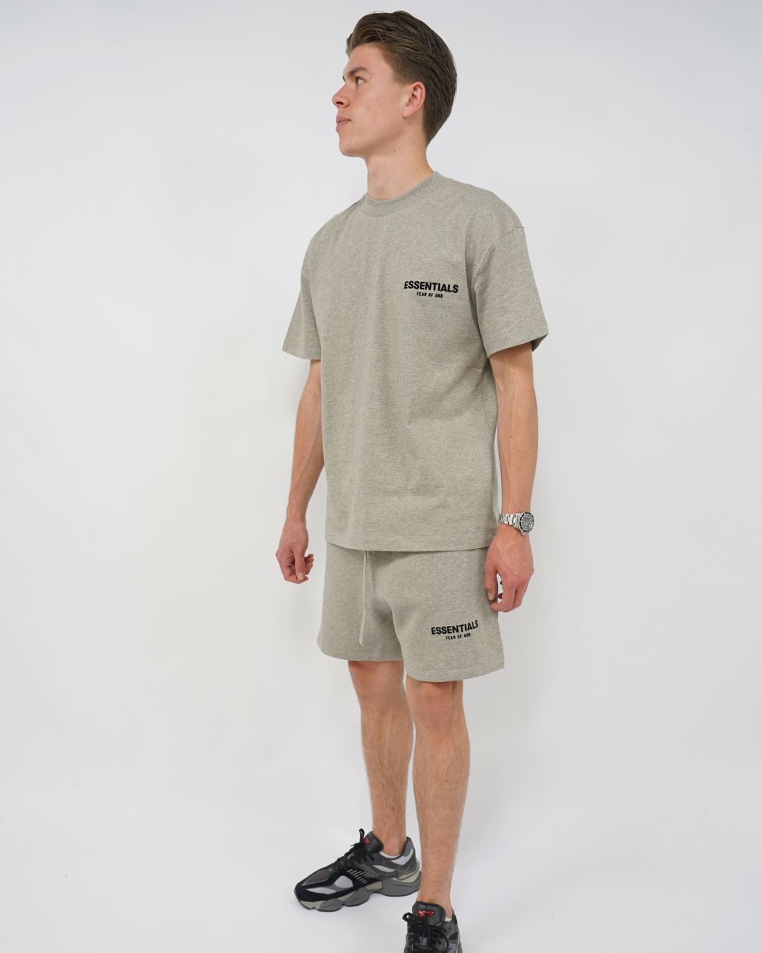 Fear of God Essentials Dark Oatmeal Summer set