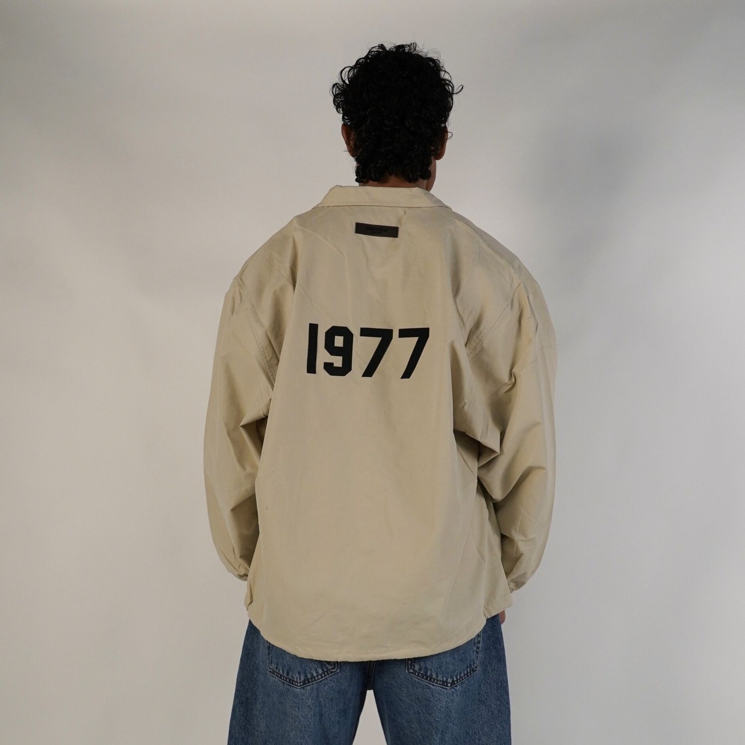 Fear of God Essentials FW20 Coach Jacket 1977 Wheat