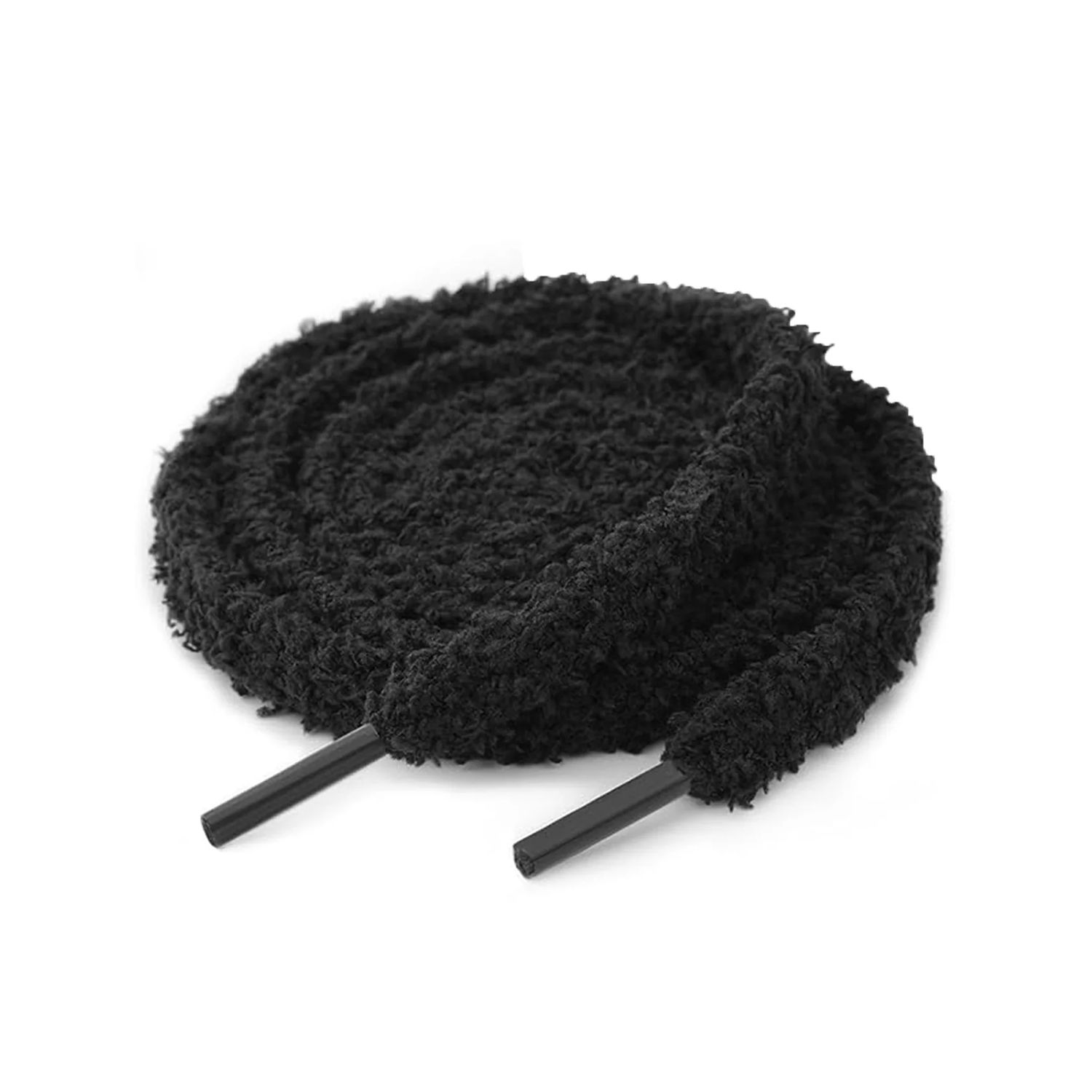 Fluffy Veters Dun Zwart - Premium Kwaliteit