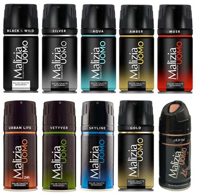 Malizia Body Spray (Men &amp; Women) 150ml X 6