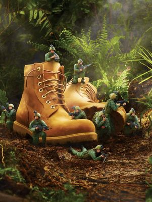 Shoe 555 Polish 80G (Black &amp; Brown)