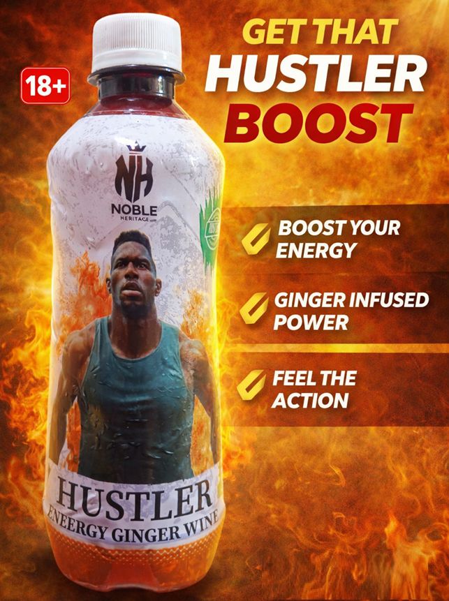 Hustler Energy Ginger Wine 330ml