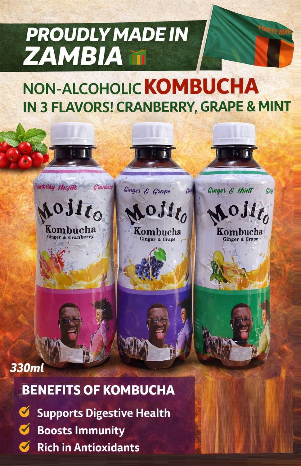 Kombucha Mojito 330Ml x 12 Assorted