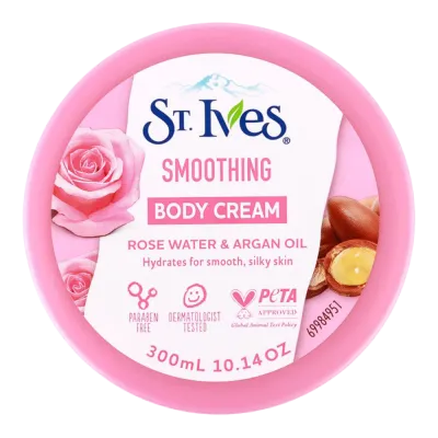 St.Ives Body Cream Smoothing Rose 300Ml
