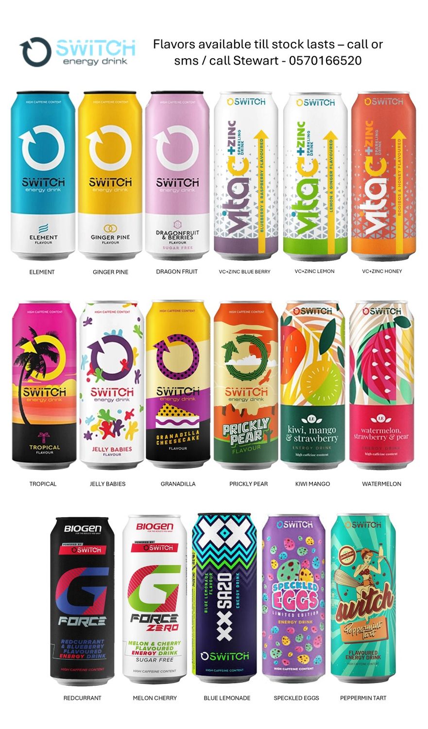 Switch Energy Drinks 500ml x 24