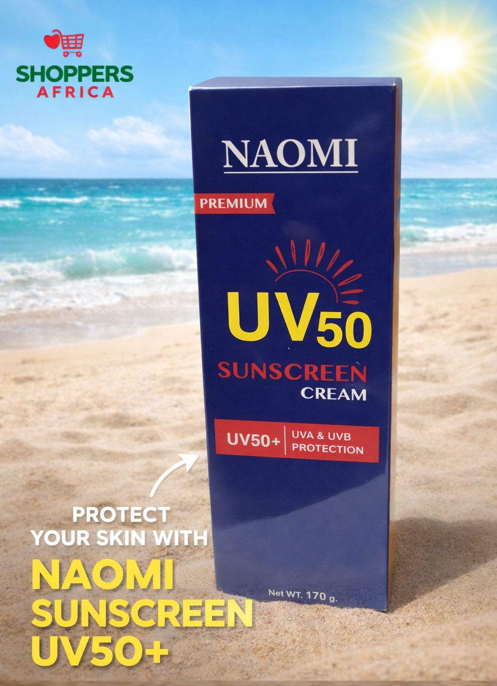 Naomi Sunscreen UV50 170ml