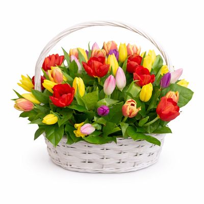 Arranjos em caixas e cestos