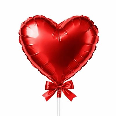 Balão (coração) com haste 45cm