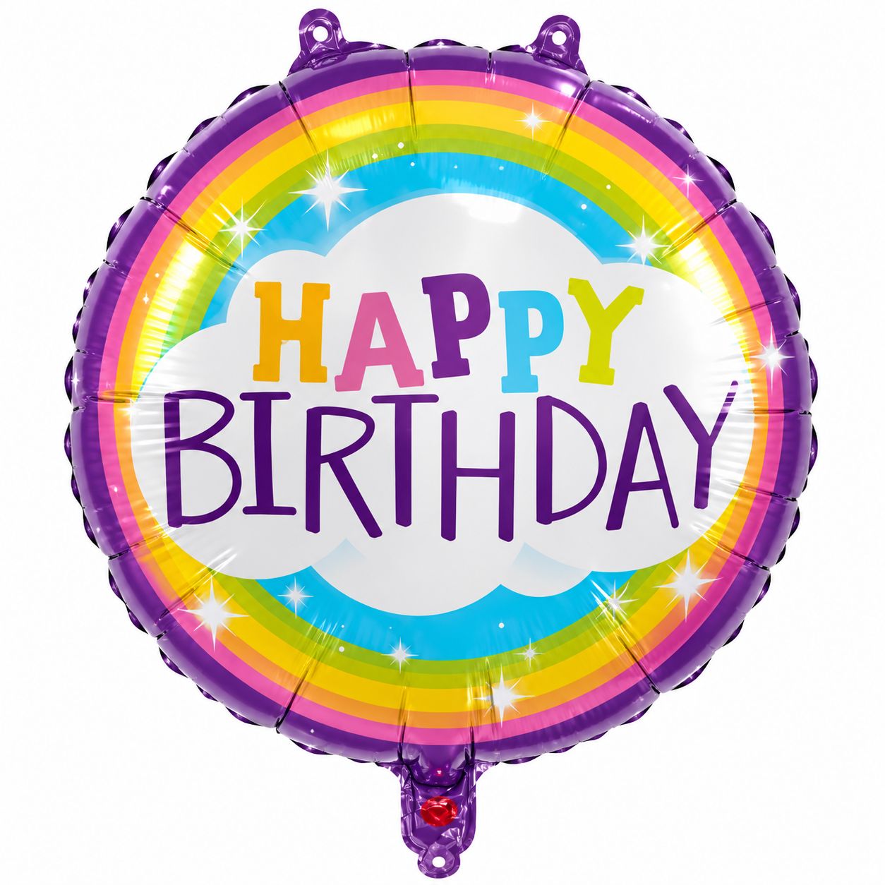 Balão (Happy Birthday) com haste 40cm