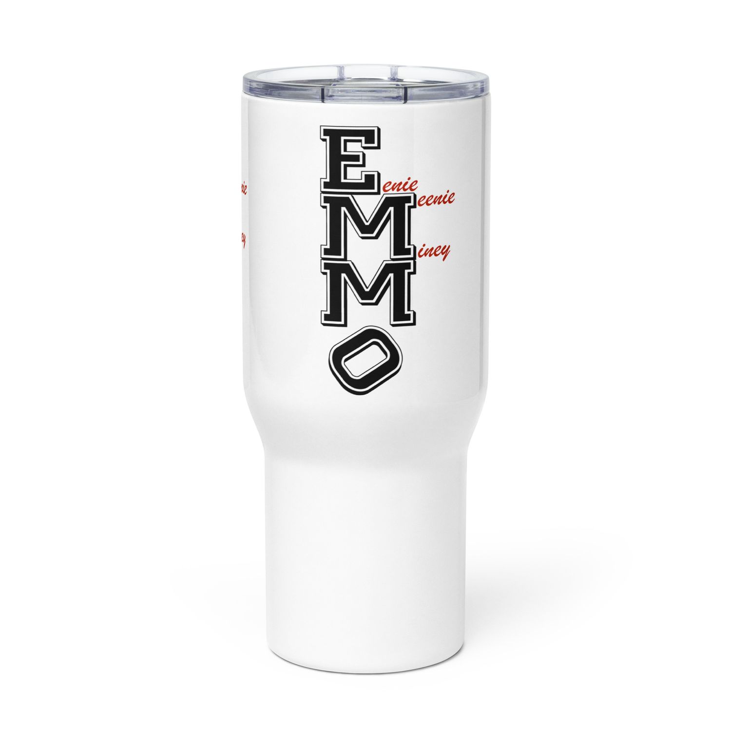 Travel mug with a handle