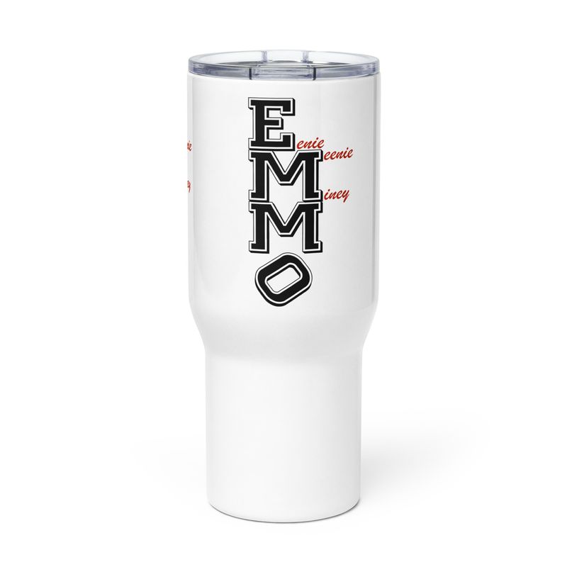 Travel mug with a handle