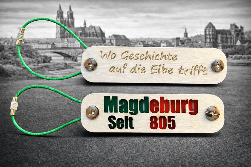 Anhänger „Magdeburg – seit 805“