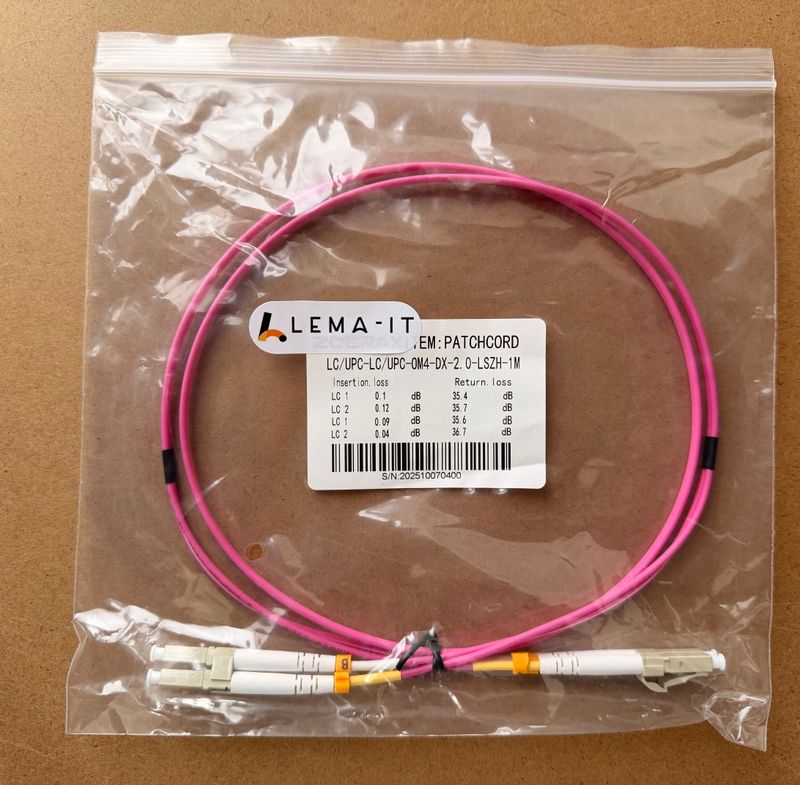 OM4 LC–LC UPC Glasfaserkabel – Hochleistungs-LWL-Verbindung für 10G/40G/100G Netzwerke